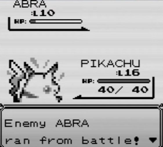 catch Abra in Pokémon Blue